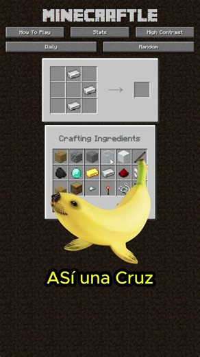 Trying to GUESS the Minecraft Crafting Recipe 🤫🤫 #minecraft #minecraftmemes