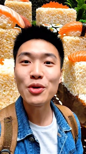 Sushi World Vlog 🍣 Inside a Japanese Food Dream | AI Vlog World #shorts