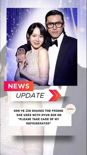 Son Ye Jin Reveals Her Fridge Shared With Hyun Bin #sonyejin #hyunbin #binjin #kpop