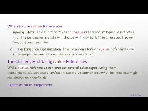 Should You Pass Parameters as rvalue References in C+ + ?
