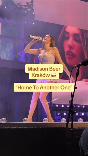 Madison Beer singing ‘Home To Another One’ live in Krakow on night 1 of the Locket Tour @madison beer @MadisonBeerHQ #madisonbeer #lockettour #concert #concerttok