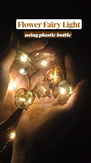 DIY Flower String Lights from Plastic Bottle Best out of waste craft #diycrafts #bestoutofwastecraft