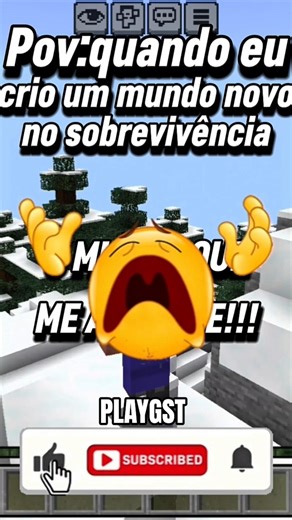 Nasci no Pior Mundo Possível!!! (Sobrevivência)#shorts #gaming