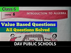 DAV class 6 maths chapter 6 Value Based Questions