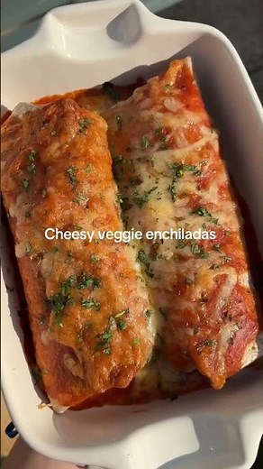 Veggie Enchiladas So Good, You Won't Miss The Meat 😋