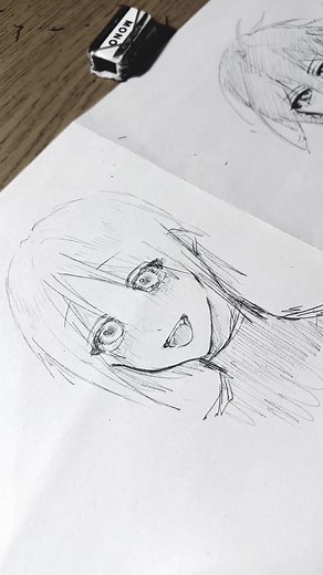 なんも考えないで描くとこうなるから気をつけて — アナログイラストメイキング