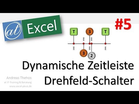 Excel - Dynamische Zeitleiste - Drehfeld-Schaltfläche einfügen - Teil 5