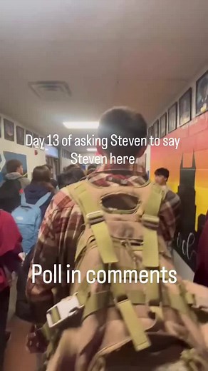 Day 13 of asking Steven to say Steven here. #stevenhere #stevensworld #lsu #series #Day 13