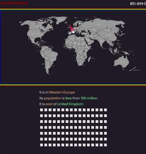 Daily Mapgame #49: Recent Globle #mapgame #geography #speedrun #savethemappingcommunity #catnachofc
