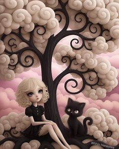 150K views · 8.5K reactions | I've been in a Alice in Wonderland / Tim Burton type mood of creation so I hope you enjoy these four animations 懶 #synthography #animationart #fantasycharacters #fantasyart #fantasycreatures #catlover #aliceinwonderland #timburton | Ashleigh Adkins | Facebook