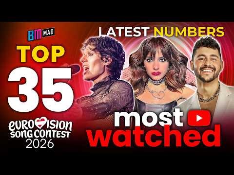 TOP 35 Most Watched Songs - 22 March 2026 - Eurovision Song Contest 2026 - All Songs