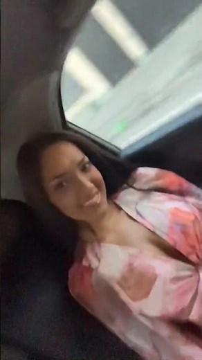 DAE LAK triple amputee one leg armless girl taking a selfie by her right foot in car