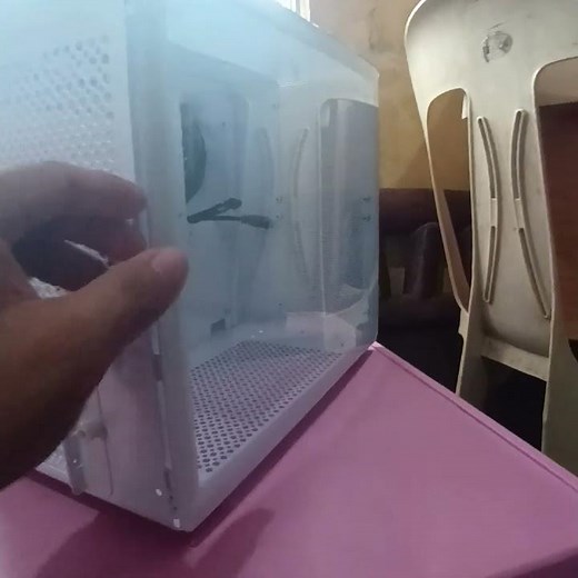 YGT V300 WHITE M-ATX DUAL PC CASE - Efhz unbox testing 008