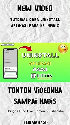 Tutorial Cara Uninstall Aplikasi Pada Hp Infinix #shorts #uninstallapp #infinix #android