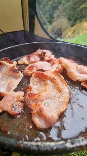Sizzling bacon. Camping and cooking. #bacon #food #sizzling | Colin Russell