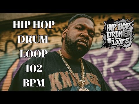 102 BPM Hip Hop Drum Backing Track | Fast Modern Bounce