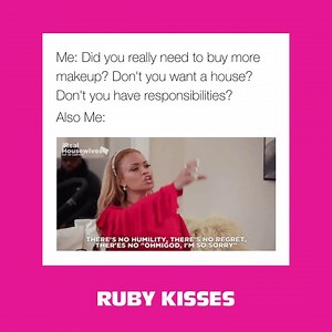 Thou shall never regret buying a single piece of makeup. Amen! 😂 | RK by KISS - Ruby Kisses