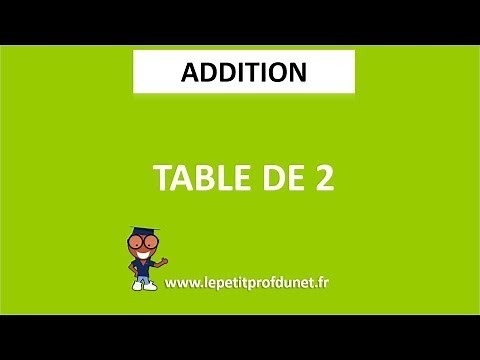 Calcul mental : Addition | Table de 2