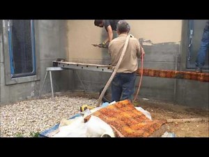 EIFS sprayer, Spraying "Total Wall" Synthetic finish with the R2DXG