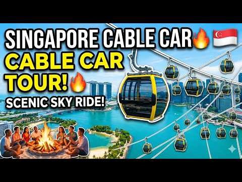 Riding the Singapore Cable Car | Stunning City Views #travelsingapore #singaporeattractions