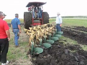 Aultman Taylor Tractor Plowing w/6 bottom tubalcain