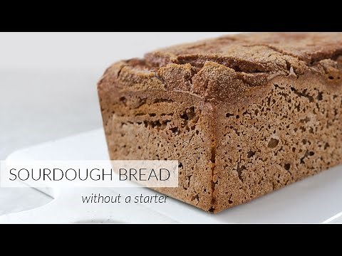 Easy SOURDOUGH BREAD (without a starter) | 2 Ingredients, No Knead