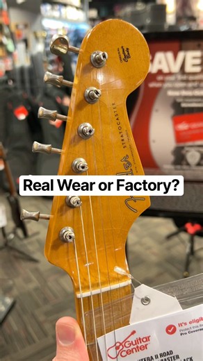 Which do you prefer? Natural wear or factory wear? #fender #fenderstratocaster #guitar #guitarist