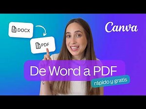 Cómo convertir Word a PDF gratis sin instalar nada con Canva
