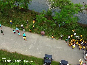 Leon Diaz Sr E/S Tree Planting program at Pacugaw River.. Tanim Tanim Tayo.. Barangay San Joaquin #aerialphotography #aerialview | Rogelio Bautista Daily