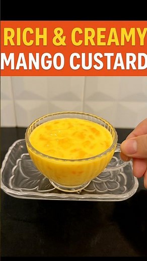 Best Mango Custard Recipe|Smooth & Creamy Summer Treat #dessert #dessertrecipes #mango #mangodessert
