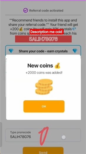 5ALIH78G76 coid use karo man Kasam 4000+ diamond milega 👍🎁#freefire #topfollowcode #freefire #viral