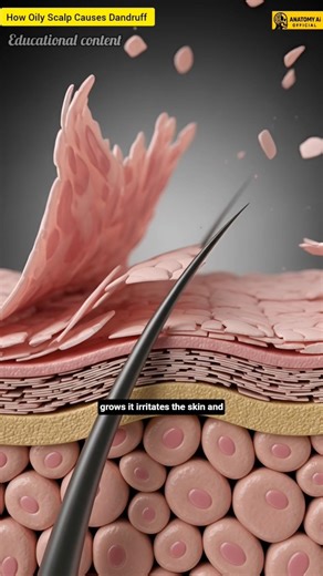 How Oily Scalp Causes Dandruff 🤯 | Sebum & Fungus Explained