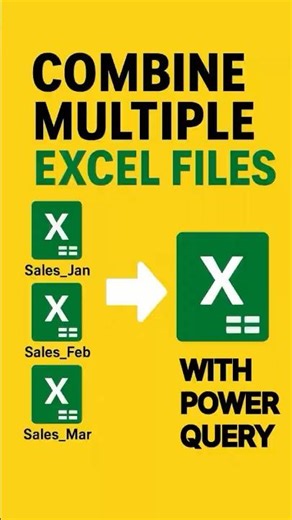 Combine Multiple Excel Files in Seconds with Power Query 🚀 | Excel Hack 2025 #powerquery #excel