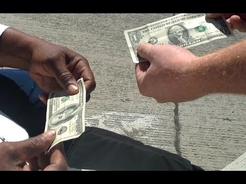 Money Magic Trick For Homeless