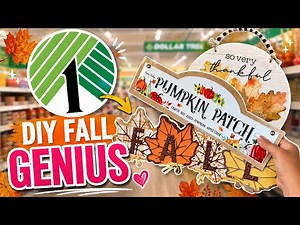 GORGEOUS 🍂 Dollar Tree DIY Crafts Using Pre-Made Fall Signs. Fall Crafts