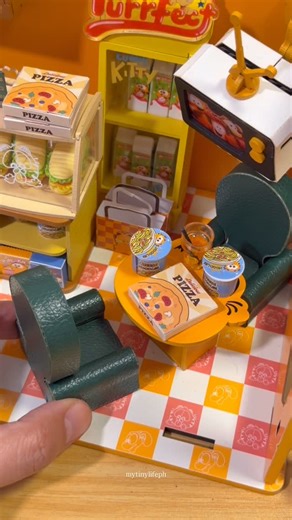 𝙈𝙔 𝙏𝙄𝙉𝙔 𝙇𝙄𝙁𝙀 on Instagram: "Miniature No. 42: Garfield Cafe by @puremind.official #garfield #puremind #diytoys #miniatures #hobby"