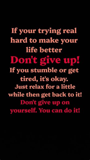 The Wishing Well wishes you well! Don't give up on yourself! Please subscribe