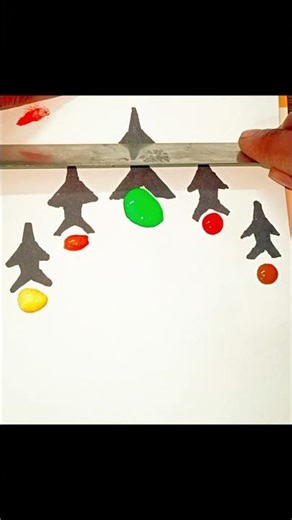 🇮🇳 Fighter Jet Color Smoke Art 🎨✈️ #shorts #viral #art