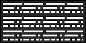 2'x4' Morse Decorative Screen, Black