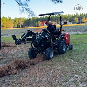 203K views · 714 reactions | We Baled PINE STRAW Using Our MINI Round Hay Baler #pinestraw #haybale #haybaler #homestead | Piney Grove Homestead and Mini Farm | Facebook