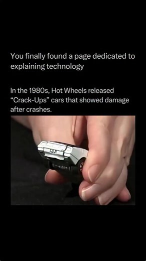 Technology Explained on Instagram: "Follow @explaining.tech to learn everything about technology one post at a time 🧠⚙️ The 1980s were the golden era of experimental toy engineering, and few things captured that better than the Hot Wheels Crack-Ups. These weren’t your standard die-cast cars; they featured a mechanical “damage simulation” that allowed children to bash, crash, and then “repair” their cars in seconds. The technology behind this was a clever application of spring-loaded rotational 