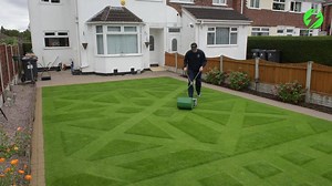 1.5K views · 24 reactions | A garden wizard has spent 273 hours mowing an amazing geometric pattern into his front lawn - using an antique lawnmower from the 1940s!  | Storytrender | Facebook