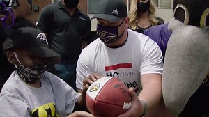 7.7K views · 150 reactions | The Ravens helped to make one of their biggest fans, Mo Gaba's eighth grade graduation special!  (: Baltimore Ravens) | theScore | Facebook