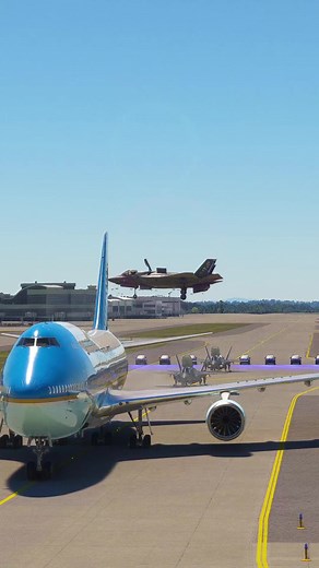 USA Jet Fighter F-35 Escorting Air Force One | Aviation Video