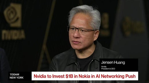 Nvidia Investing $1 Billion in Nokia as Part of AI Push