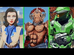 Fallout 4 - ELIZABETH BIOSHOCK INFINITE COMPANION, HALO SIERRA 117 ARMOR & NEW VEGAS LEGATE ARMOR