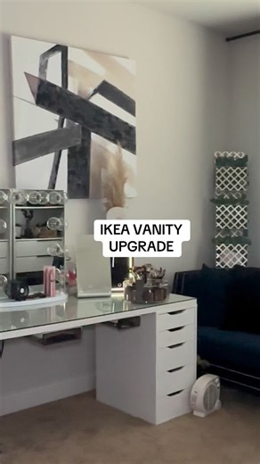 Oakley Finds on Instagram: "Let’s Upgrade My IKEA Vanity 💄✨ Comment “VANITY” for the details or tap my bio for everything I used! Taking my basic IKEA vanity and turning it into a full glam dream setup 🤍 From better lighting to extra storage and cute decor — this upgrade completely changed the vibe 🌸✨ ✅ IKEA vanity glow-up ✅ Better mirror & lighting ✅ More storage + organization ✅ Dreamy girly aesthetic 💕 Vid credits: kimberlycherrell (tiktok) Tags: #IKEAVanity #VanityUpgrade #VanityGoals #M