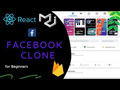 Build Facebook Clone using REACT in 2021 | Firebase, React Context API & Google Authentication |