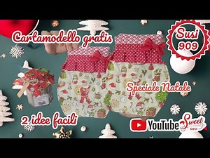 2 idee facili e veloci da regalare | PRESINA e decorazione BARATTOLO | Tutorial cucito SUSI 909