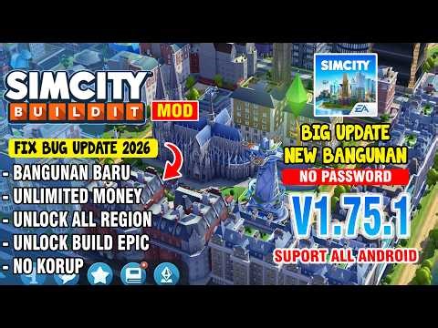 Update! Simcity Buildit Mod Apk Terbaru v1.75.1 - Unlimited Money & Unlock All Build - No Corup Data
